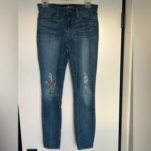 Lucky Brand women’s jeans, size‎ 2/26. Brooke Skinny, distressed style
